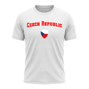 CZECH REPUBLIC Nation Active Performance Sportshirt White Edition