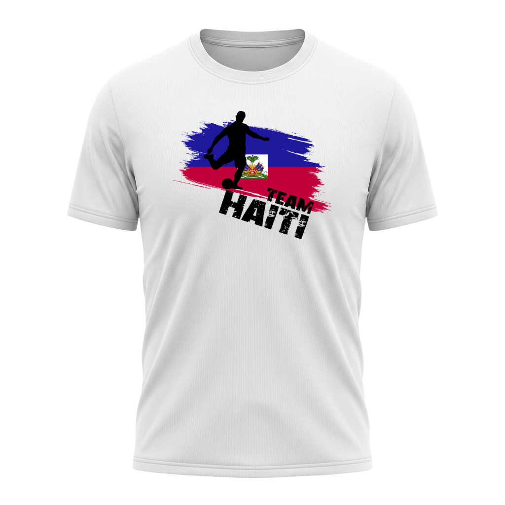TEAM HAITI – Active Performance Sportshirt – White Edition