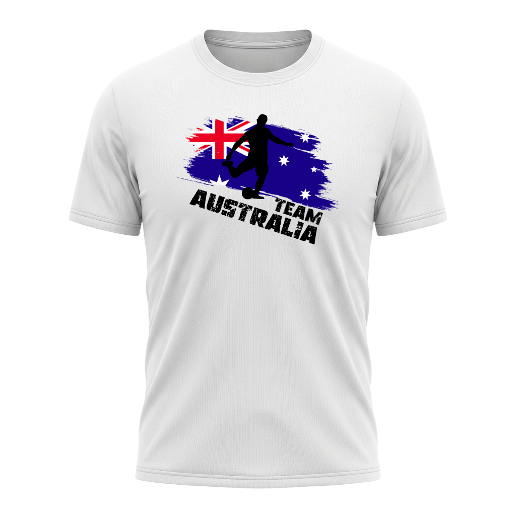 TEAM AUSTRALIA – Active Performance Sportshirt – White Edition