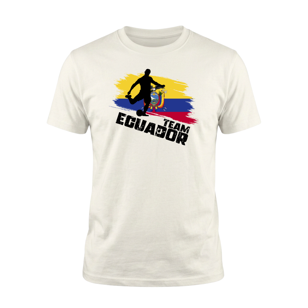 TEAM EQUADOR – Premium Fußball Fan T-Shirt – White Edition