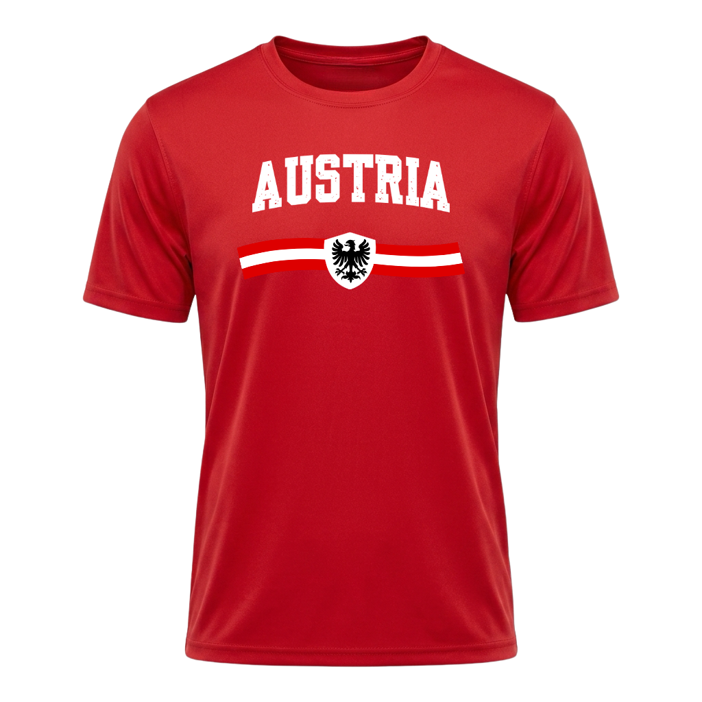 AUSTRIA Nation Active Performance Sportshirt – Red Edition