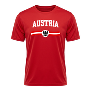 AUSTRIA Nation Active Performance Sportshirt – Red Edition