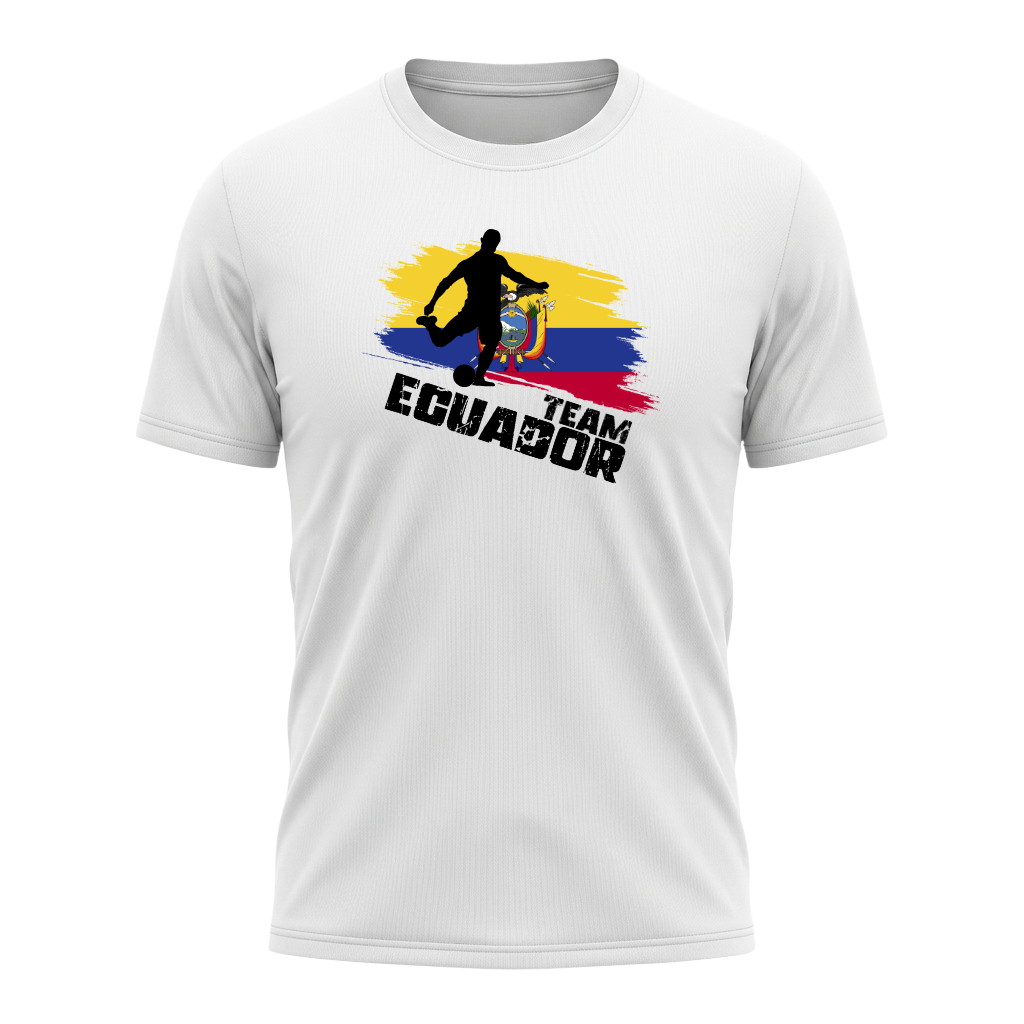 TEAM EQUADOR – Active Performance Sportshirt – White Edition