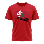 TEAM MOROCCO – Premium Fußball Fan T-Shirt – RED Edition