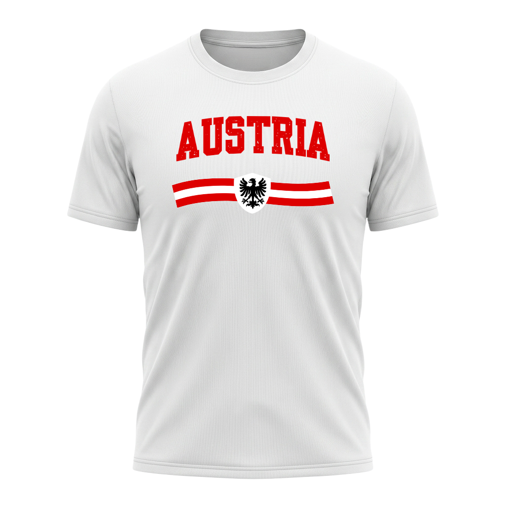 AUSTRIA Nation-Active Performance Sportshirt – White Edition