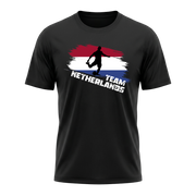 TEAM NETHERLANDS – Active Performance Sportshirt – Black Edition