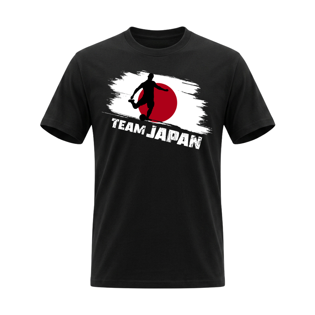 TEAM JAPAN – Premium Fußball Fan T-Shirt – Black Edition