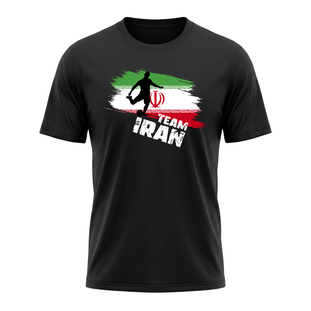 TEAM IRAN – Active Performance Sportshirt – Black Edition