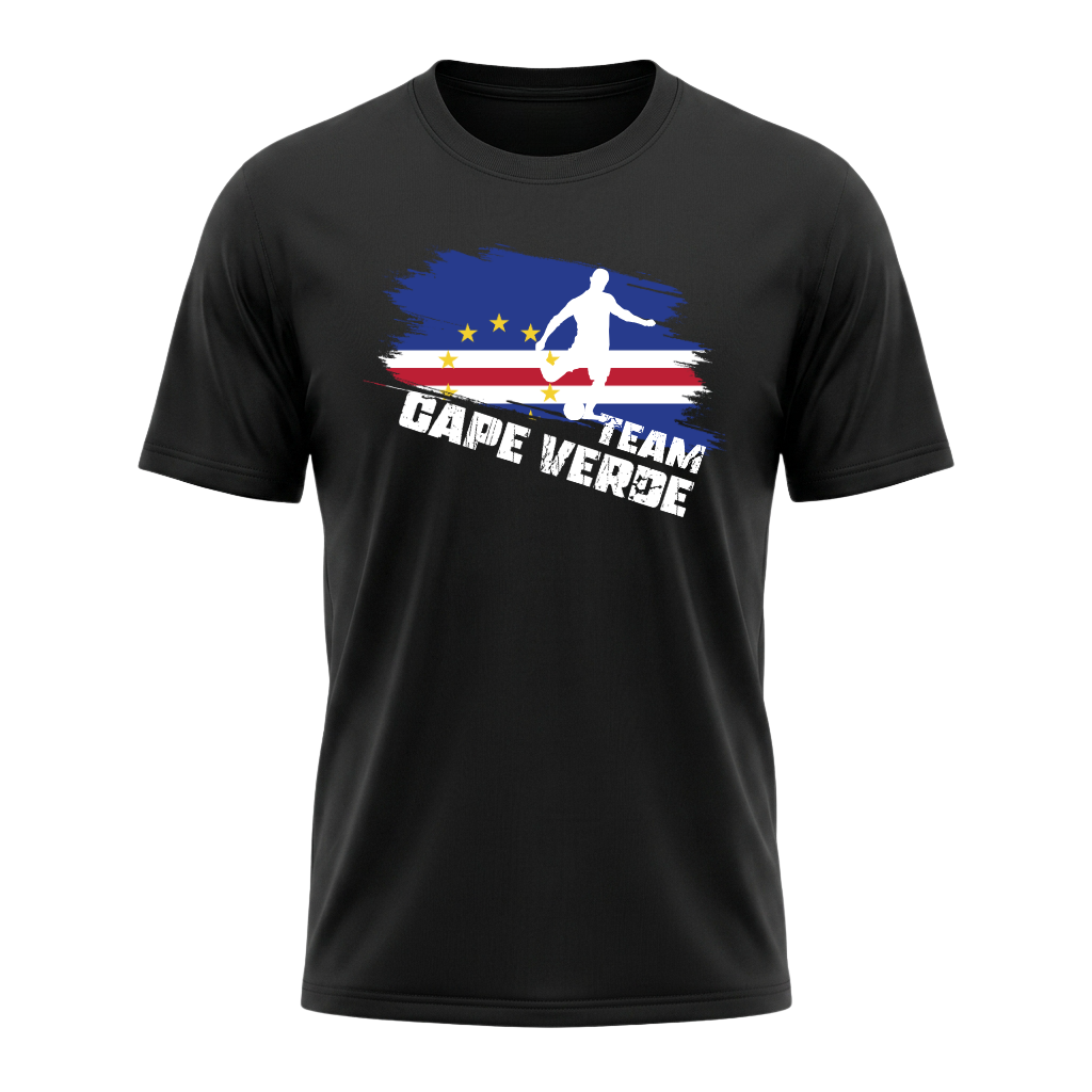 TEAM CAPE VERDE – Active Performance Sportshirt – Black Edition