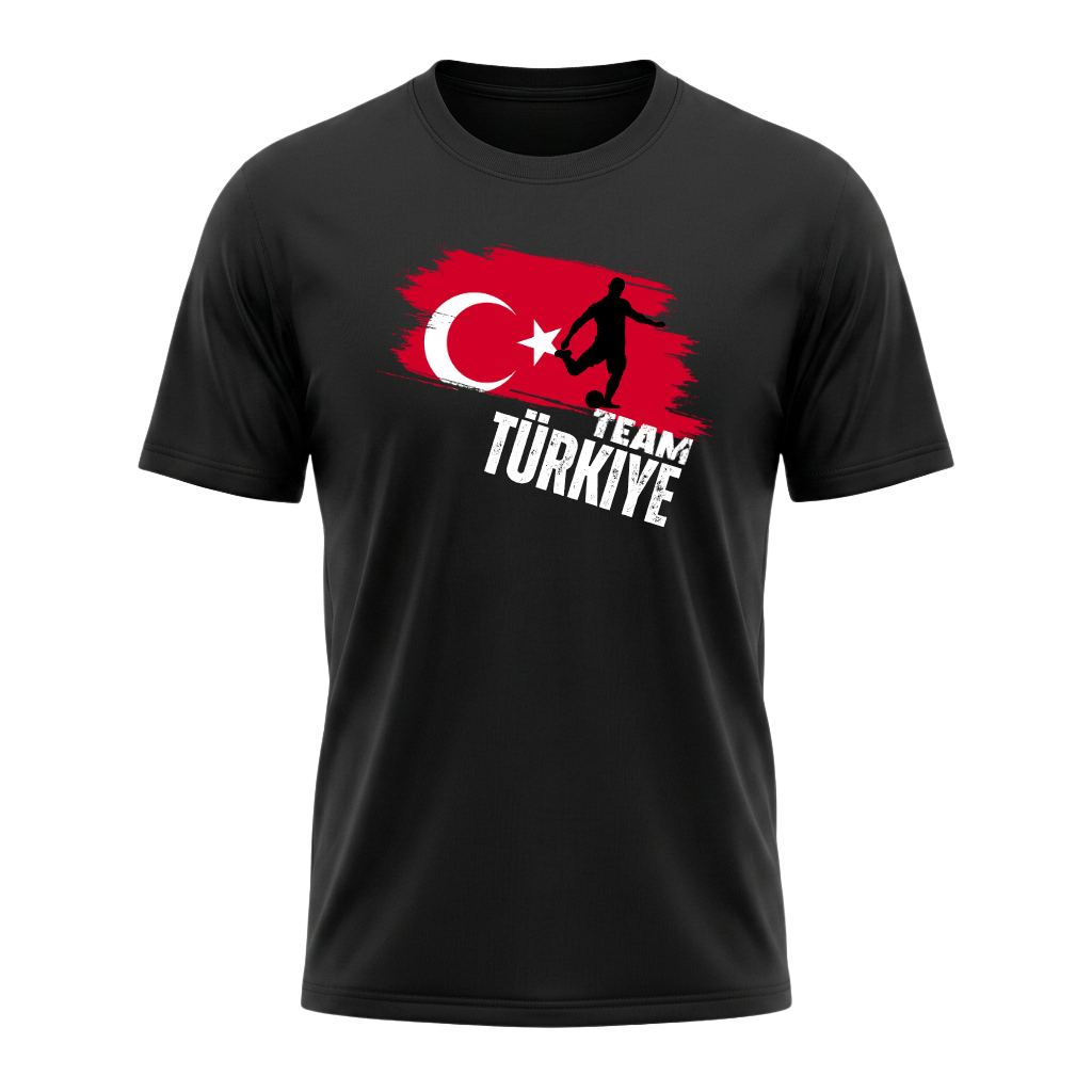 TEAM TÜRKIYE – Active Performance Sportshirt – Black Edition