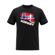 TEAM NORWAY – Premium Fußball Fan T-Shirt Black - Edition