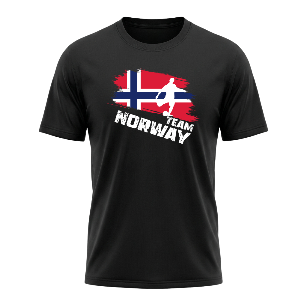 TEAM NORWAY – Active Performance Sportshirt – Black Edition
