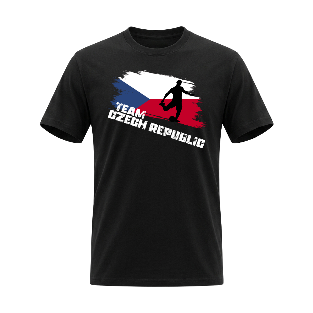 TEAM CZECH REPUBLIC – Premium Fußball Fan T-Shirt Black - Edition