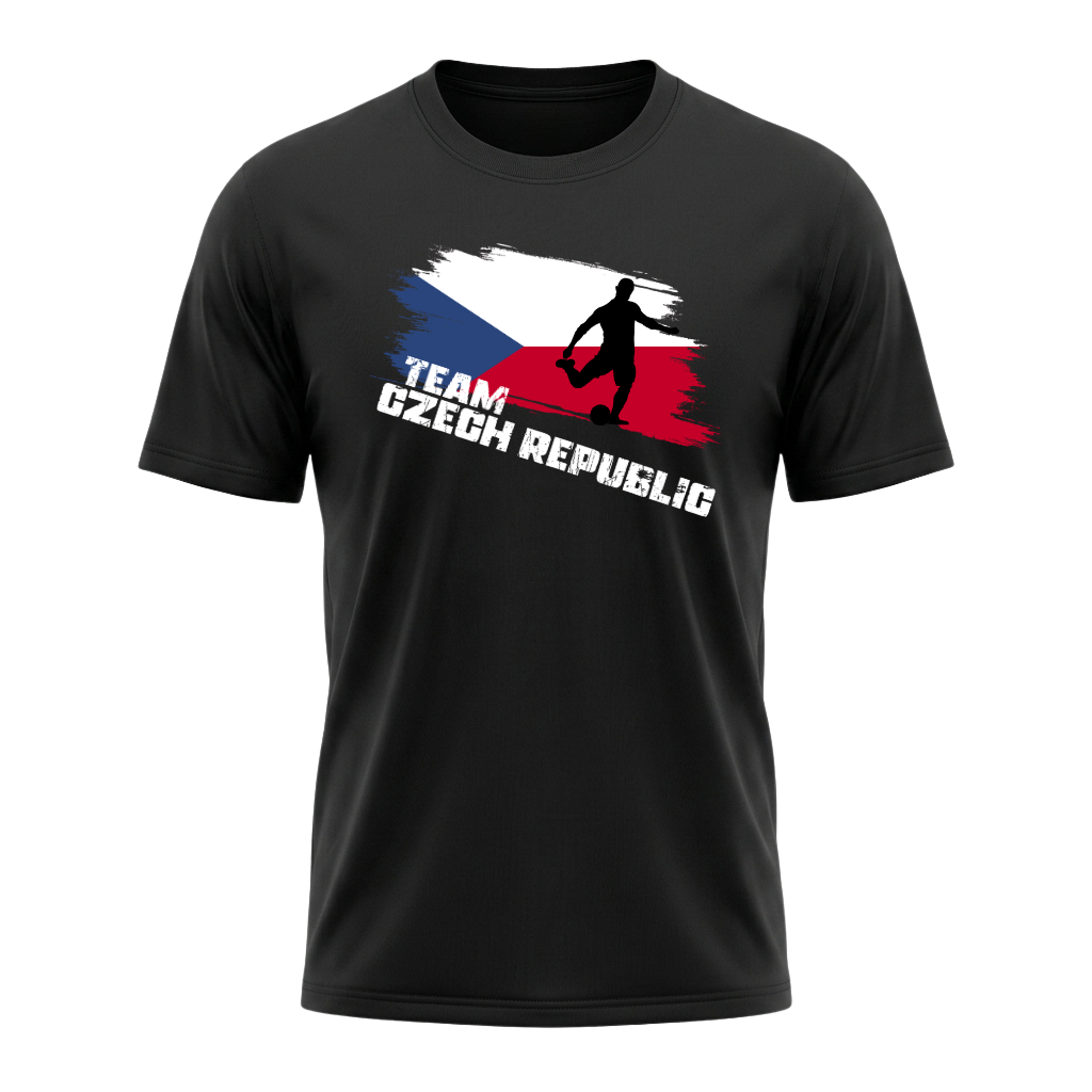TEAM CZECH REPUBLIC – Active Performance Sportshirt – Black Edition