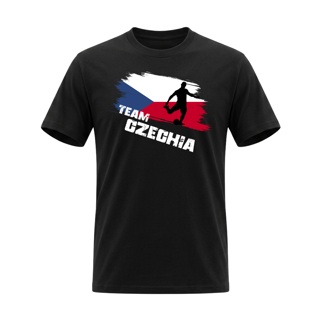 TEAM CZECHIA – Premium Fußball Fan T-Shirt Black - Edition