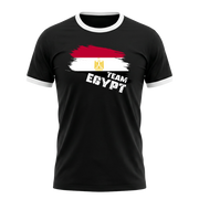 TEAM EGYPT Retro Ringer T-Shirt Black-White Edition