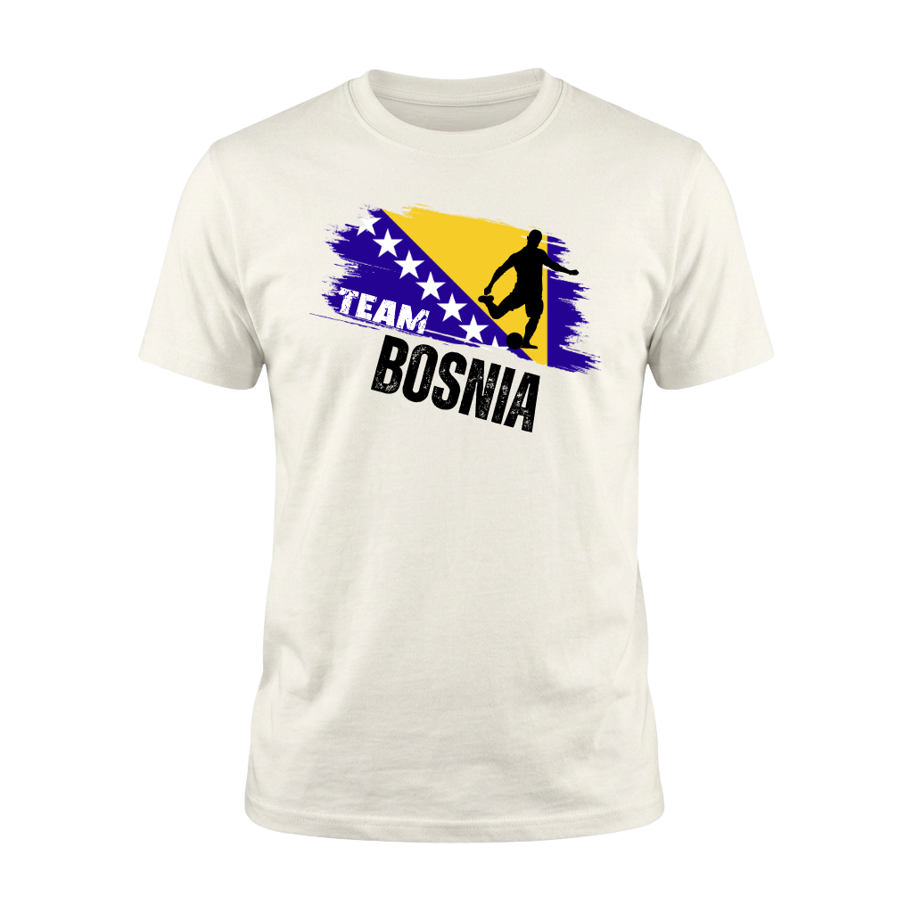 TEAM BOSNIA– Premium Fußball Fan T-Shirt White - Edition