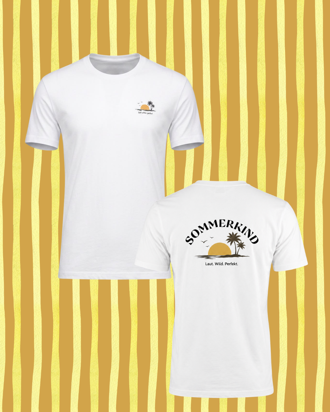 SOMMERKIND – Premium Sommer T-Shirt | 100% Baumwolle | Damen, Herren & Kinder