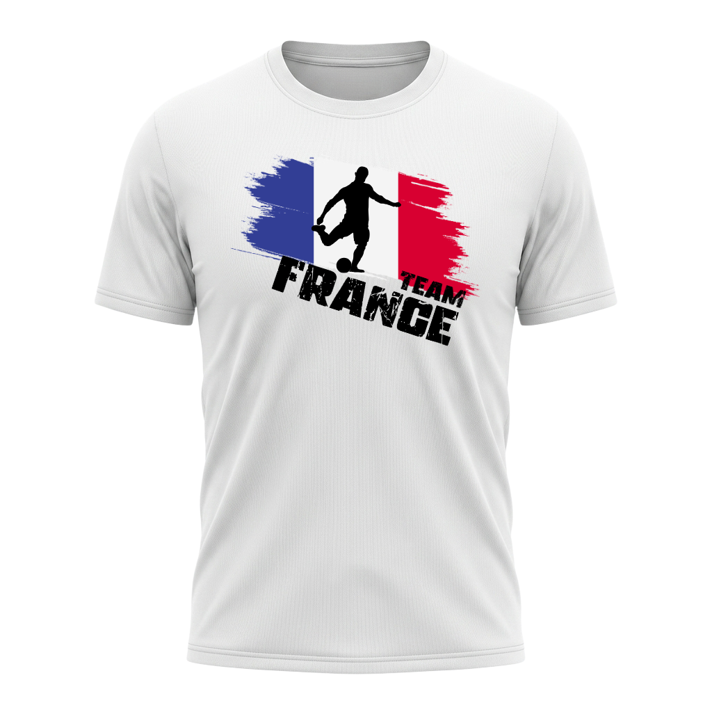 TEAM FRANCE – Active Performance Sportshirt – White Edition