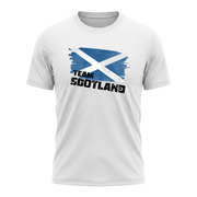 TEAM SCOTLAND – Active Performance Sportshirt – White Edition