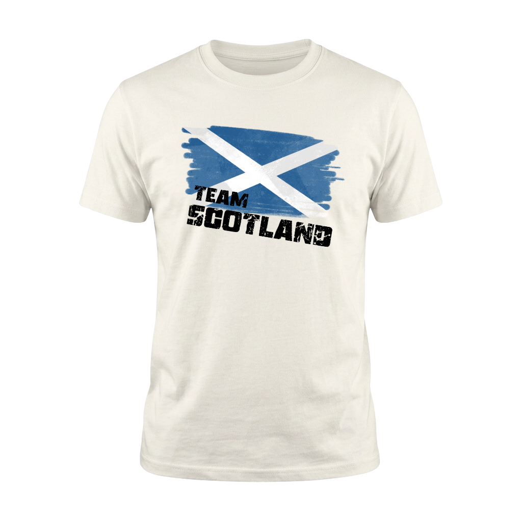 TEAM SCOTLAND – Premium Fußball Fan T-Shirt White - Edition