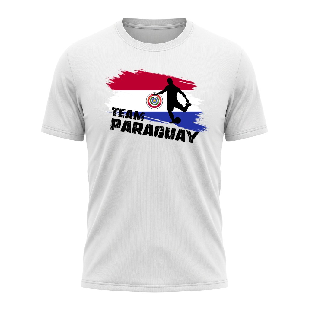 TEAM PARAGUAY – Active Performance Sportshirt – White Edition