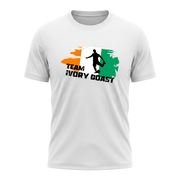 TEAM IVORY COAST – Active Performance Sportshirt – White Edition