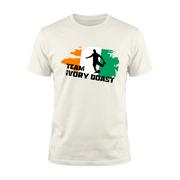 TEAM IVORY COAST – Premium Fußball Fan T-Shirt White - Edition