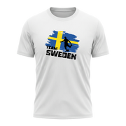 TEAM SWEDEN – Active Performance Sportshirt – White Edition