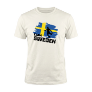 TEAM SWEDEN – Premium Fußball Fan T-Shirt White - Edition