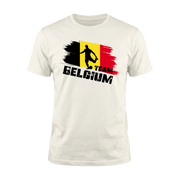TEAM BELGIUM – Premium Fußball Fan T-Shirt White - Edition