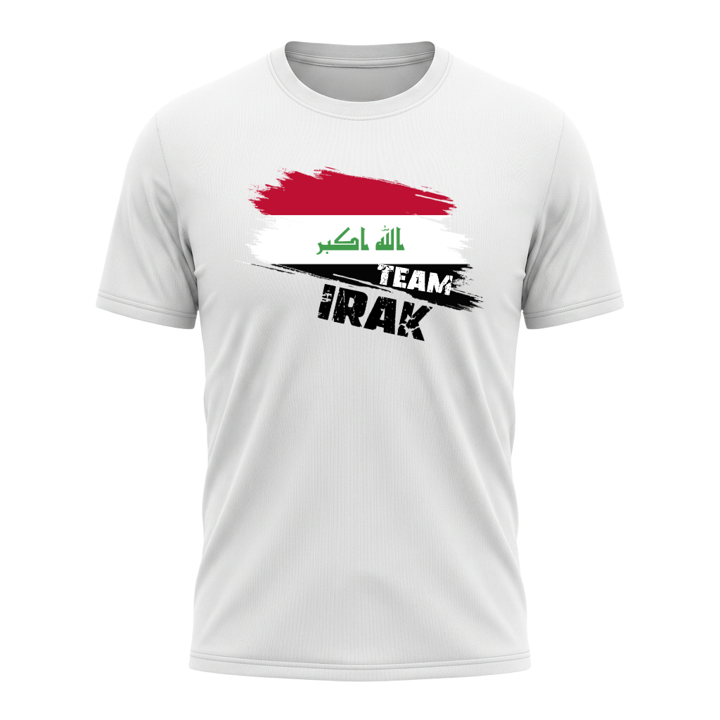 TEAM IRAK – Active Performance Sportshirt – White Edition