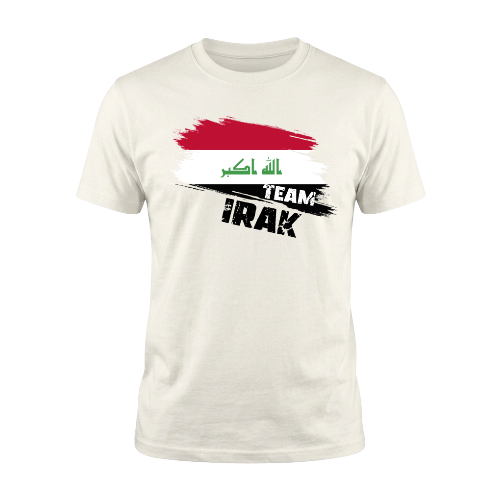 TEAM IRAK – Premium Fußball Fan T-Shirt White - Edition