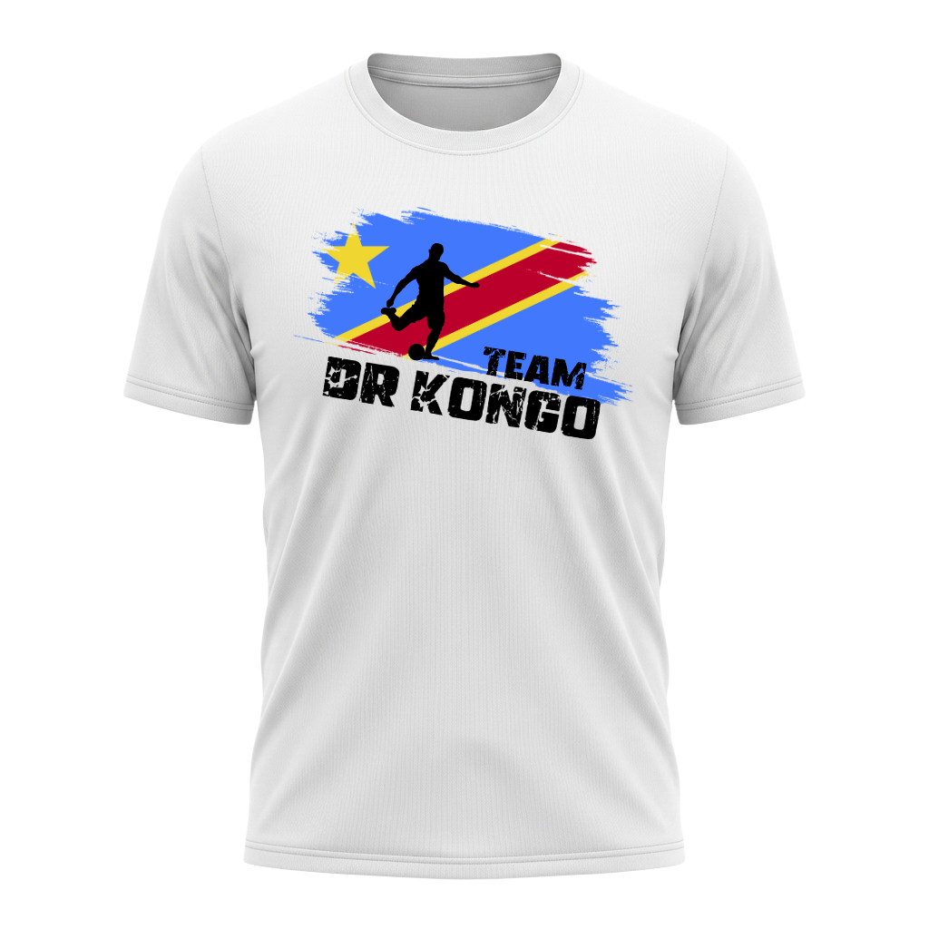TEAM DR KONGO – Active Performance Sportshirt – White Edition