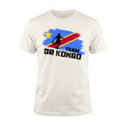 TEAM DR KONGO – Premium Fußball Fan T-Shirt White - Edition