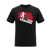 TEAM MOROCCO – Premium Fußball Fan T-Shirt – Black Edition