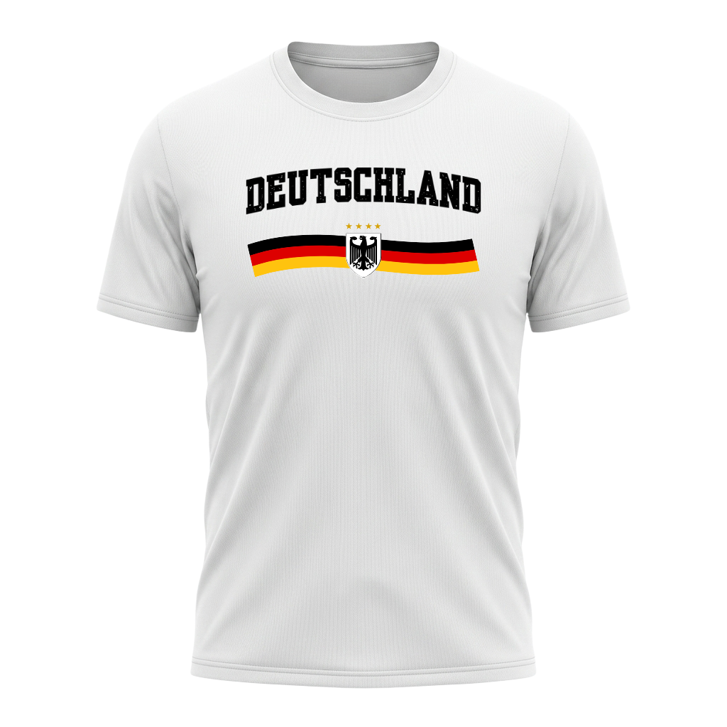 DEUTSCHLAND Nation Active Performance Sportshirt White Edition