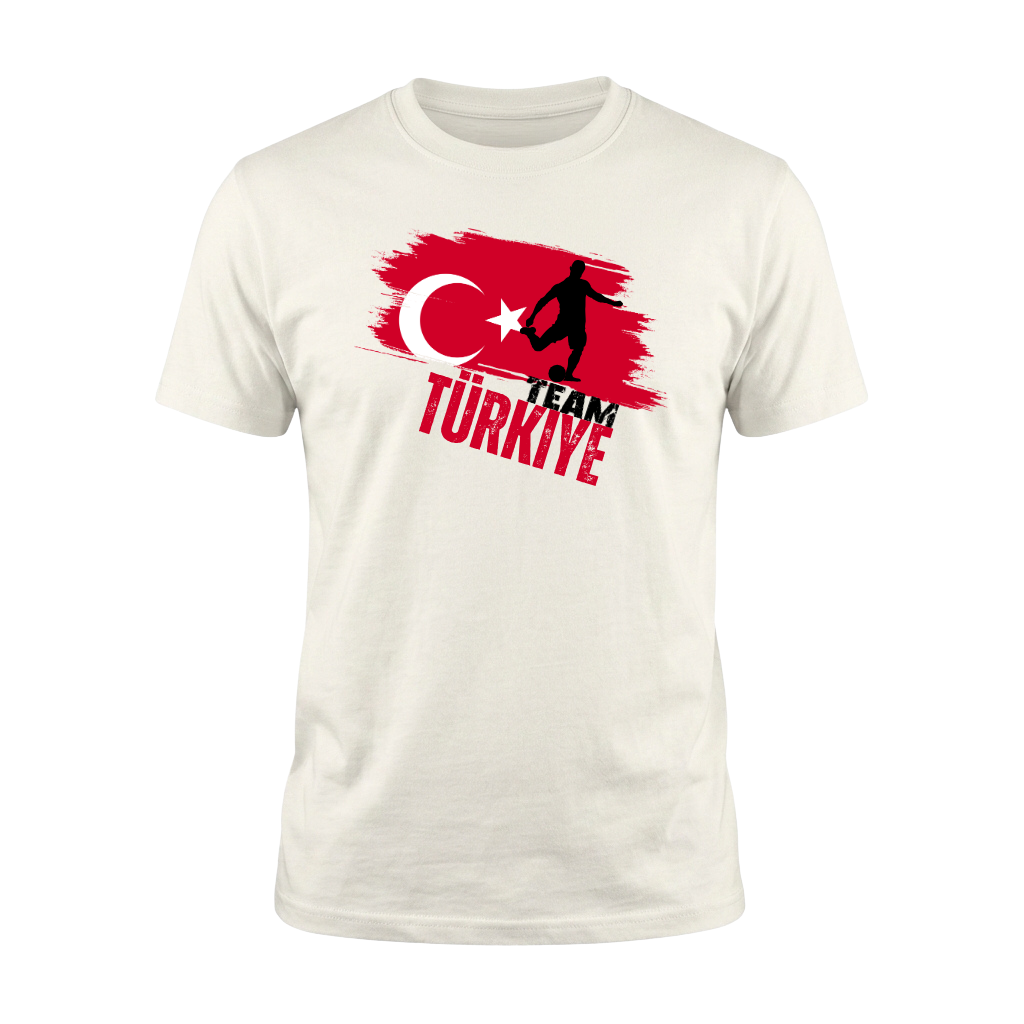 TEAM TÜRKIYE – Premium Fußball Fan T-Shirt – White Edition