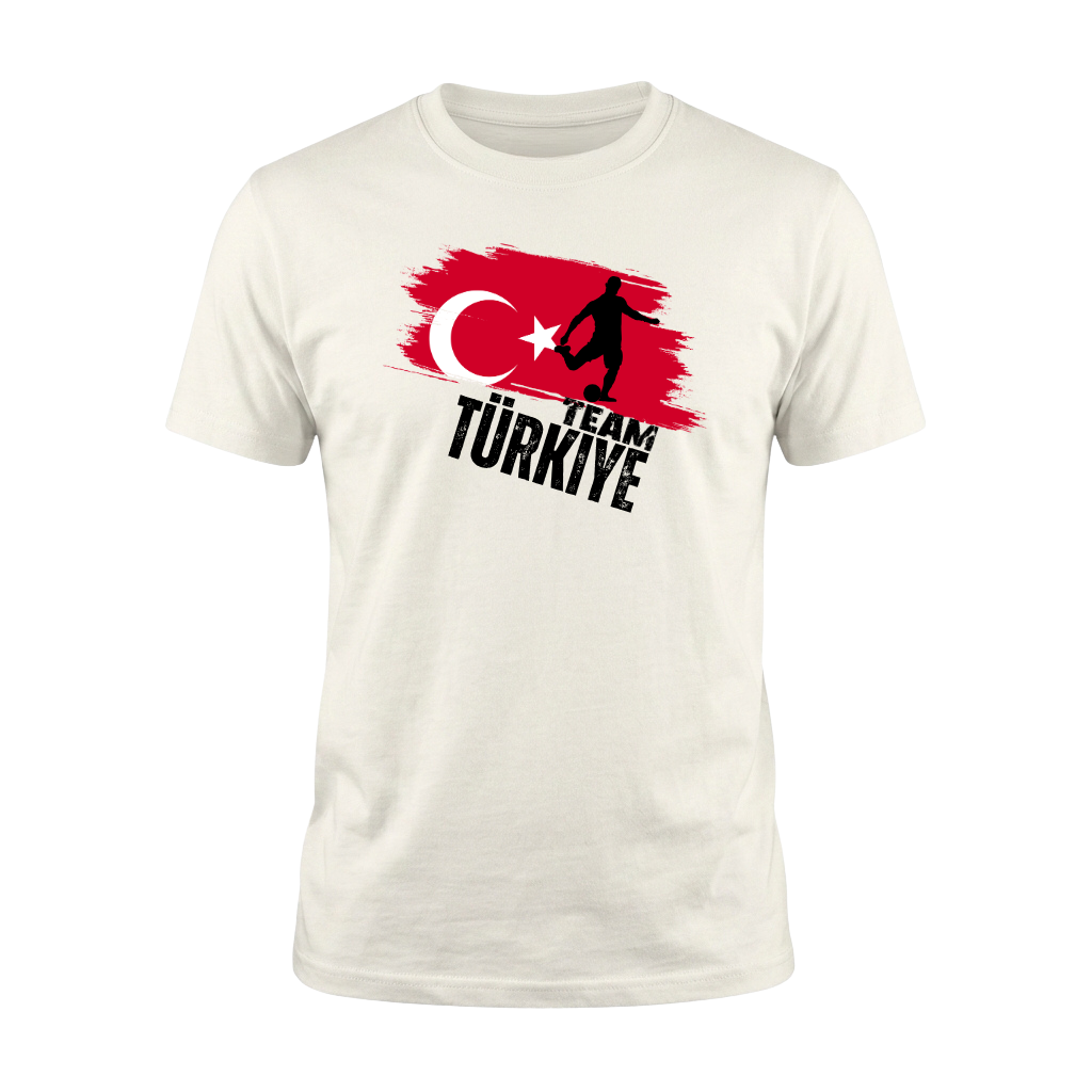 TEAM TÜRKIYE / Premium Fußball Fan T-Shirt White - Edition
