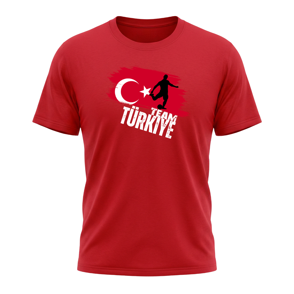 TEAM TÜRKIYE – Premium Fußball Fan T-Shirt – Red Edition