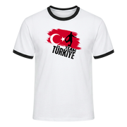 TEAM TÜRKIYE Retro Ringer T-Shirt White-Black Edition