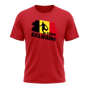 TEAM BELGIUM – Premium Fußball Fan T-Shirt Red - Edition