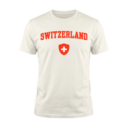 SWITZERLAND – Premium Nation Fan T-Shirt – White Edition