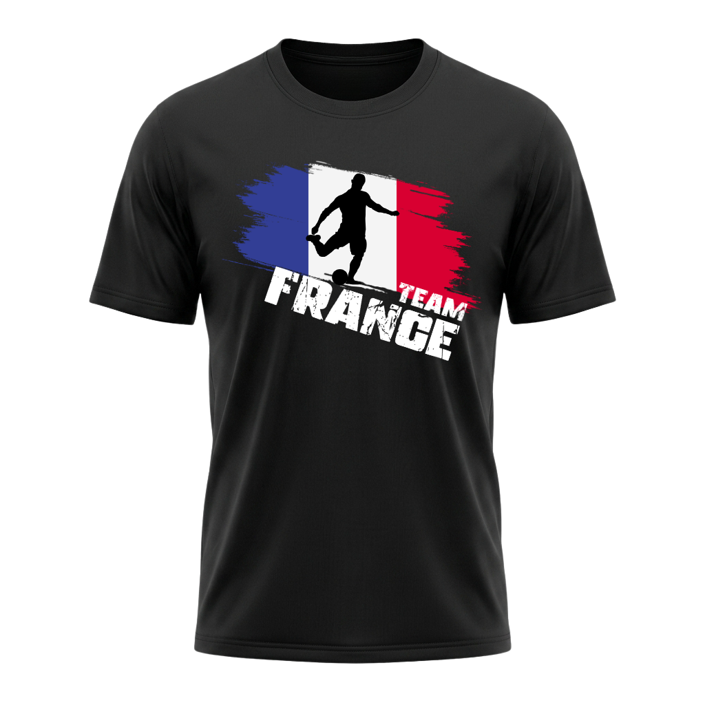 TEAM FRANCE – Active Performance Sportshirt – Black Edition