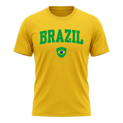 BRAZIL – Premium Nation Fan T-Shirt – Yellow Edition