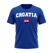 CROATIA – Premium Nation Fan T-Shirt – Blue Edition