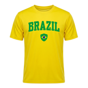 BRAZIL Nation Active Performance Sportshirt Yellow Edition
