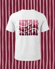 SUMMER – Premium Sommer T-Shirt | 100% Baumwolle | Damen, Herren & Kinder | pink