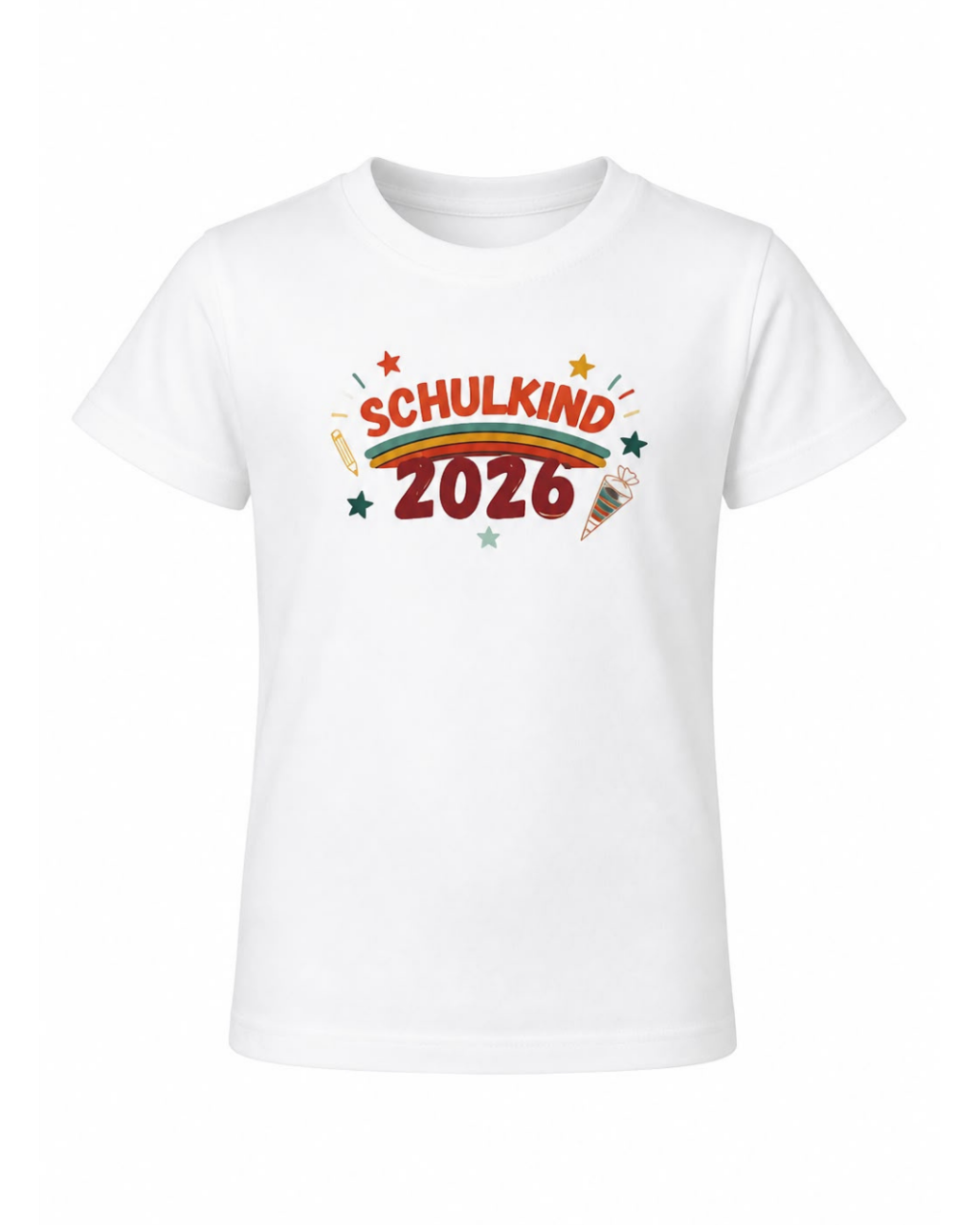 Kinder T-Shirt "SCHULKIND 2026" – Perfekt zur Einschulung | Jungen & Mädchen Motiv Bunt