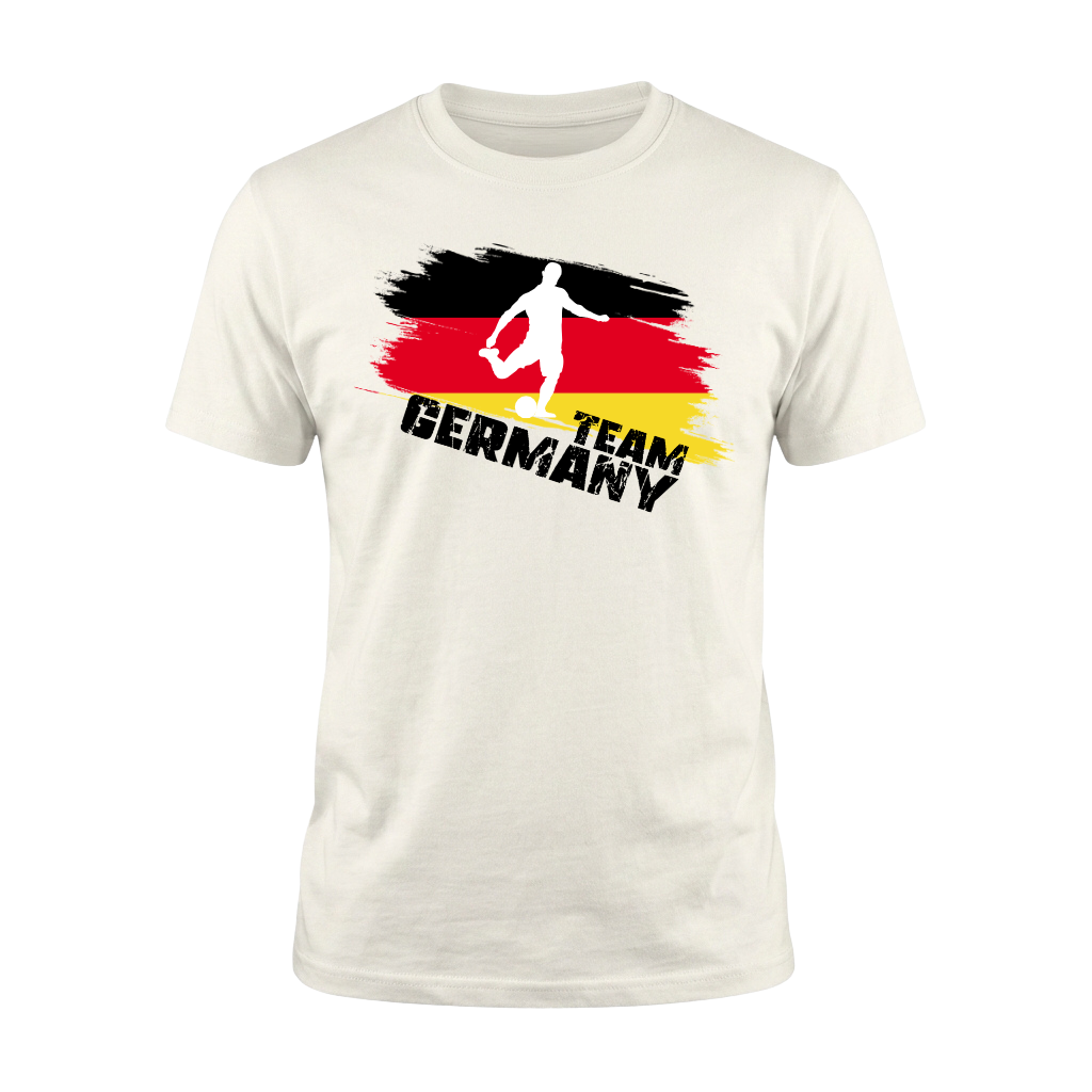 TEAM DEUTSCHLAND – Premium Fußball Fan T-Shirt – White Edition